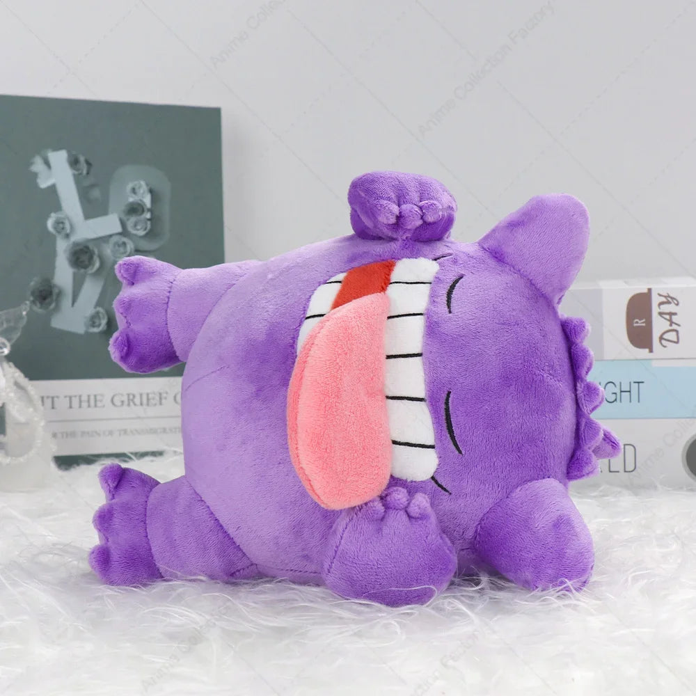New Pokemon Sleeping Gengar Plush Toys Anime Pocket Monster Mega Gengar Peluche Dolls Birthday Gifts Kids