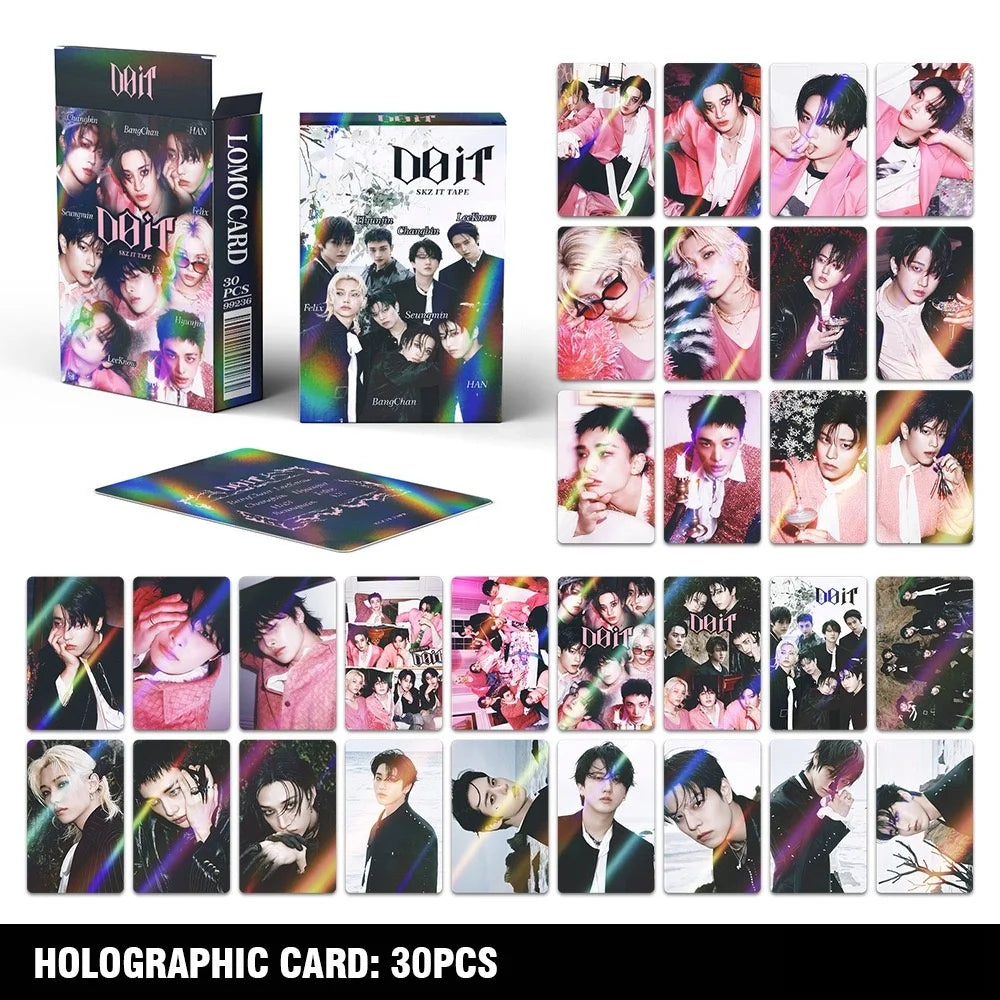 30/92Pcs Kpop Hot Boy Group New Album "DO IT" Photocards Lomo Cards Hyunjin Felix LeeKnow Han BangChan Photo Album Fans Gifts