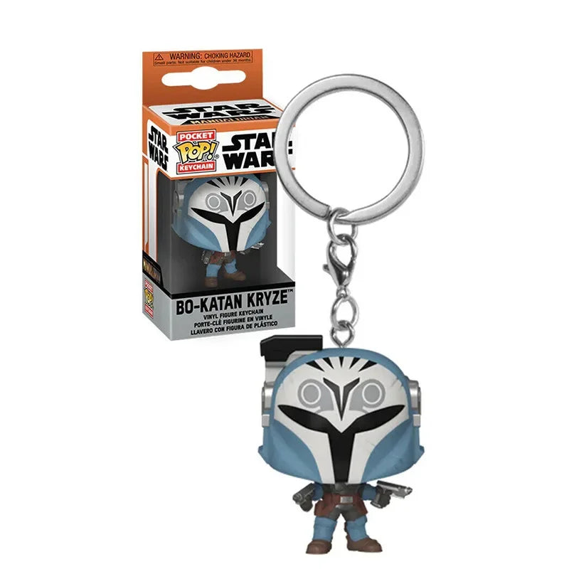 FUNKO POP Star Wars Hera Syndulla AHSOKA BO-KATAN Leiya IG-11 Chubacca R2-D2 Darth Vader Stromtrooper Pocket Pop Keychain Toys