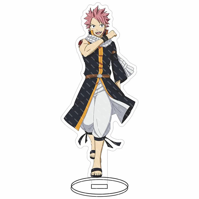 16CM Anime Figure FAIRY TAIL Natsu Dragneel Lucy Heartfilia Erza Scarlet Wendy Marvell Cos Acrylic Big Stand Ornaments Gifts