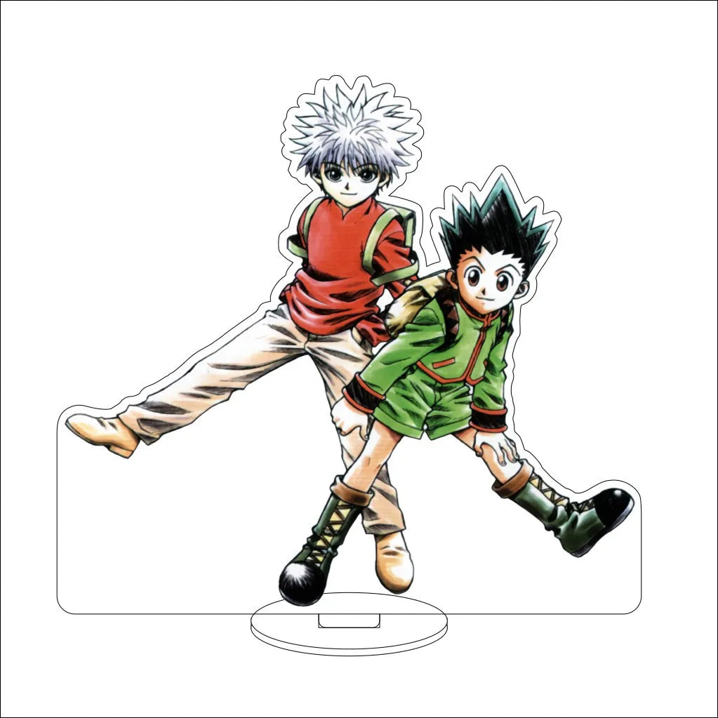 16CM Anime HUNTER x HUNTER Kite Kurapika Gon Freecss Killua Zoldyck Hisoka Cos Acrylic Figure Stand Ornaments Exquisite Gifts
