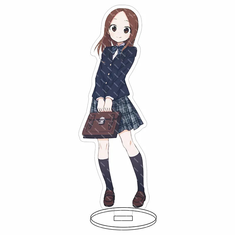 16CM Anime Figure Teasing Master Takagi-san Nishikata Takagi Cos Acrylic Stand Ornaments Cute Chrismas Gifts
