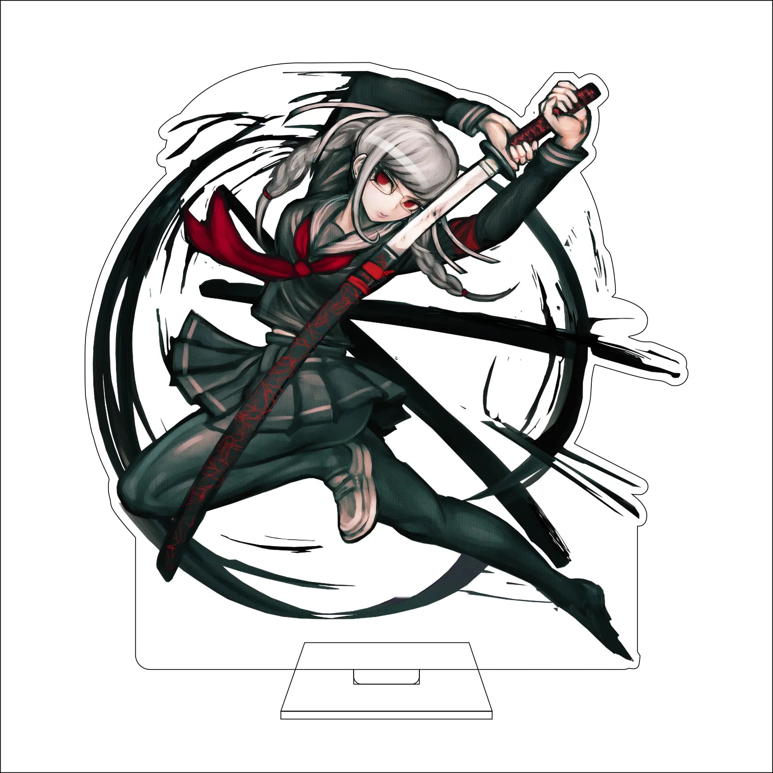 16CM Anime Danganronpa Cosplay Acrylic Figure Stand Plate Naegi Makoto Maizono Sayaka Genocider Syo Ornaments Gifts