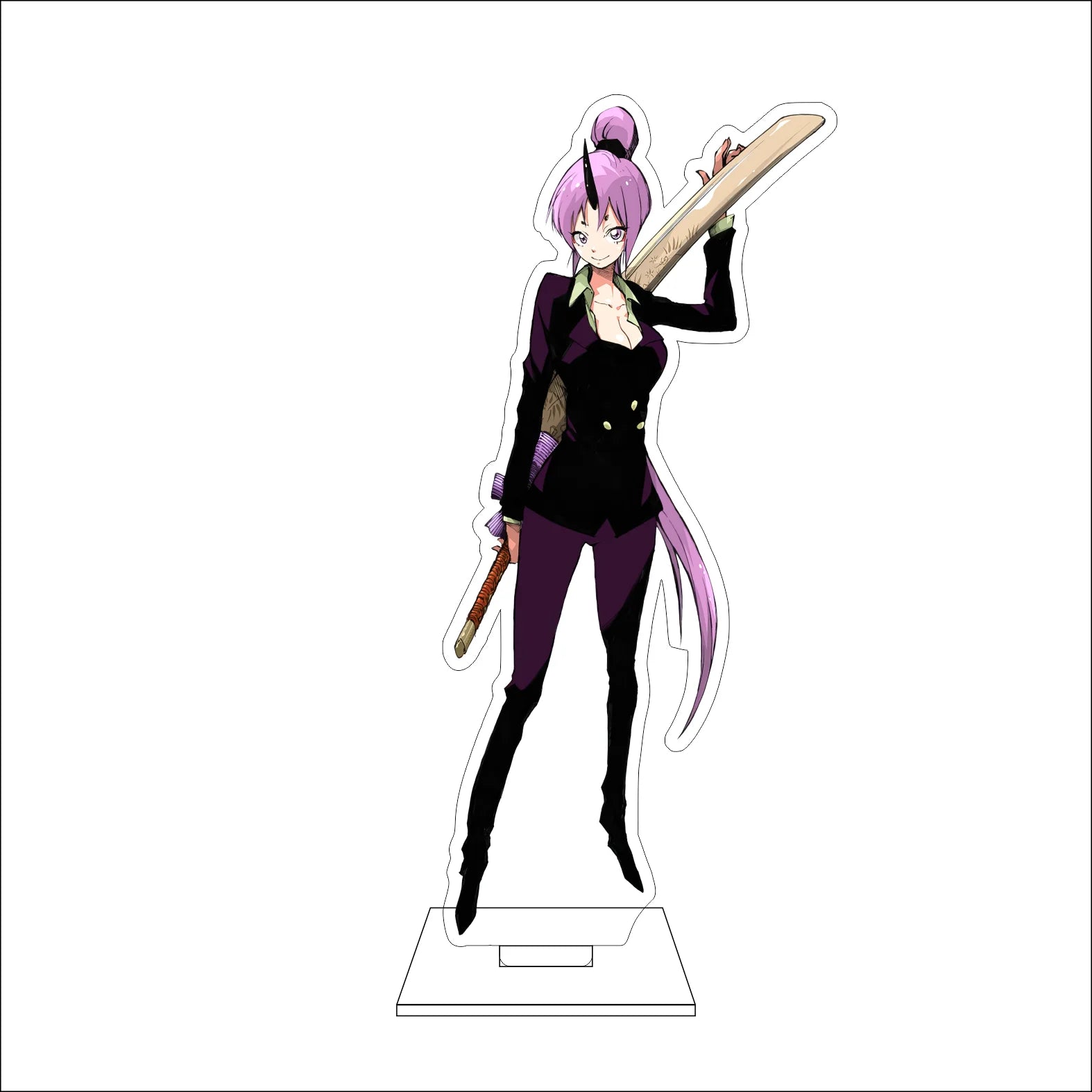 16CM Anime Rimuru Tempest Diablo shuna Shizue Izawa Cosplay Acrylic Figure Stand Plate Ornaments Gifts