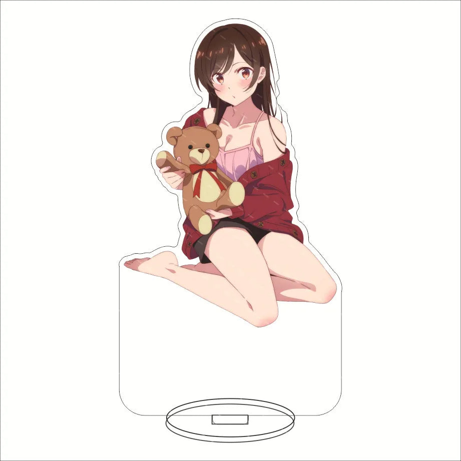 16CM Anime Figure Rent A Girlfriend‌ Ichinose Chizuru Sarashina Ruka Sakurasawa Sumi Nanami Mami Cos Acrylic Stand Ornament Gift