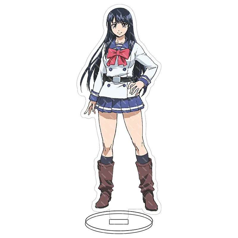 16CM Anime Figure High-Rise Invasion‌ Honjo Yuri Nise Mayuko Arasaki Kunoe Mayuko Nise Cos Acrylic Stand Ornaments Gifts