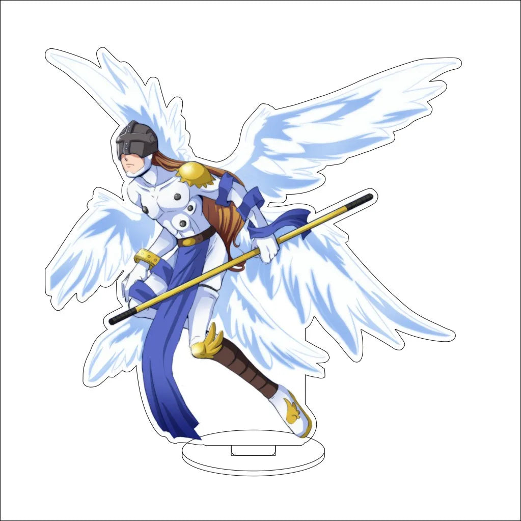 16CM Anime Digital Monster Hououmon Metal Greymon Drimogemon Cherubimon Cos Acrylic Figure Stand Ornaments Chirstmas Gifts