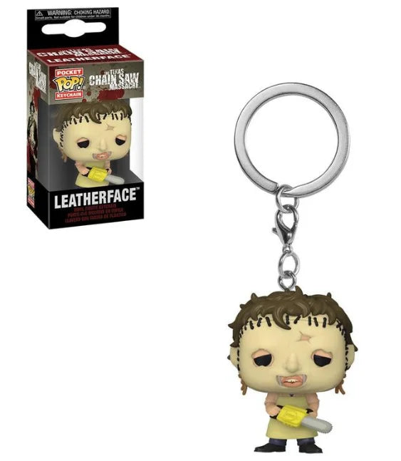 New Arrival FUNKO POP Pocket Chainsaw Massacre Leatherface Keychain Action Figure Collection Toys for Decoration Gifts