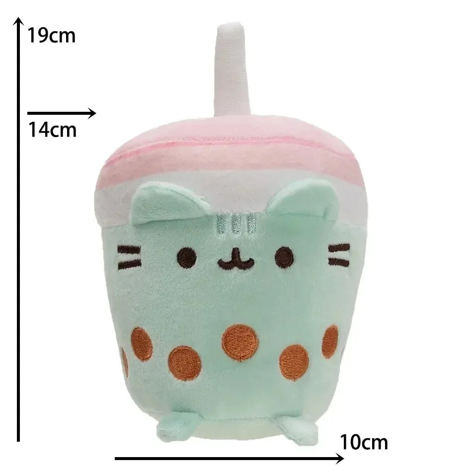 Simulated Cat Doll Plush Toy Anime Cat Soft Home Decoration Tabletop Bedroom Decoration Kids Toy Series Accessories Gifts/