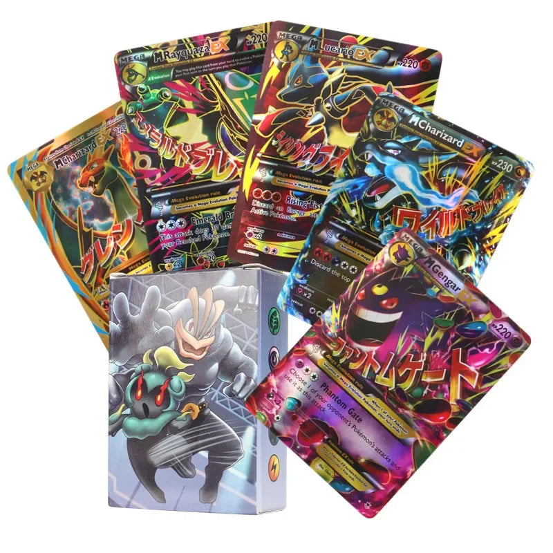 60/100Pcs English Pokemon Cards GX Tag Team Vmax EX Mega Shining Game Battle Carte Trading Collection Cards Toys Children Gifts