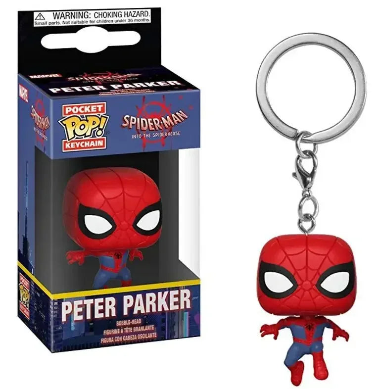 NEW FUNKO POP Spider-Man Spider-GWEN GREEN GOBLIN ZOMBIE HUNTER SPIDEY Peter Parker Mysterio Keychain Vinyl Figure Toys