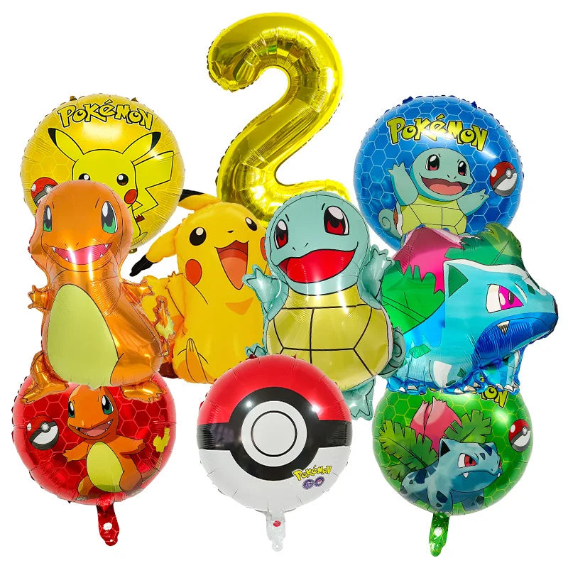 Giant PokeMons Theme Foil Balloons Birthday Party Decoration for Kids Birthday Party Gift Favors photo booth Baby Shower Balloon
