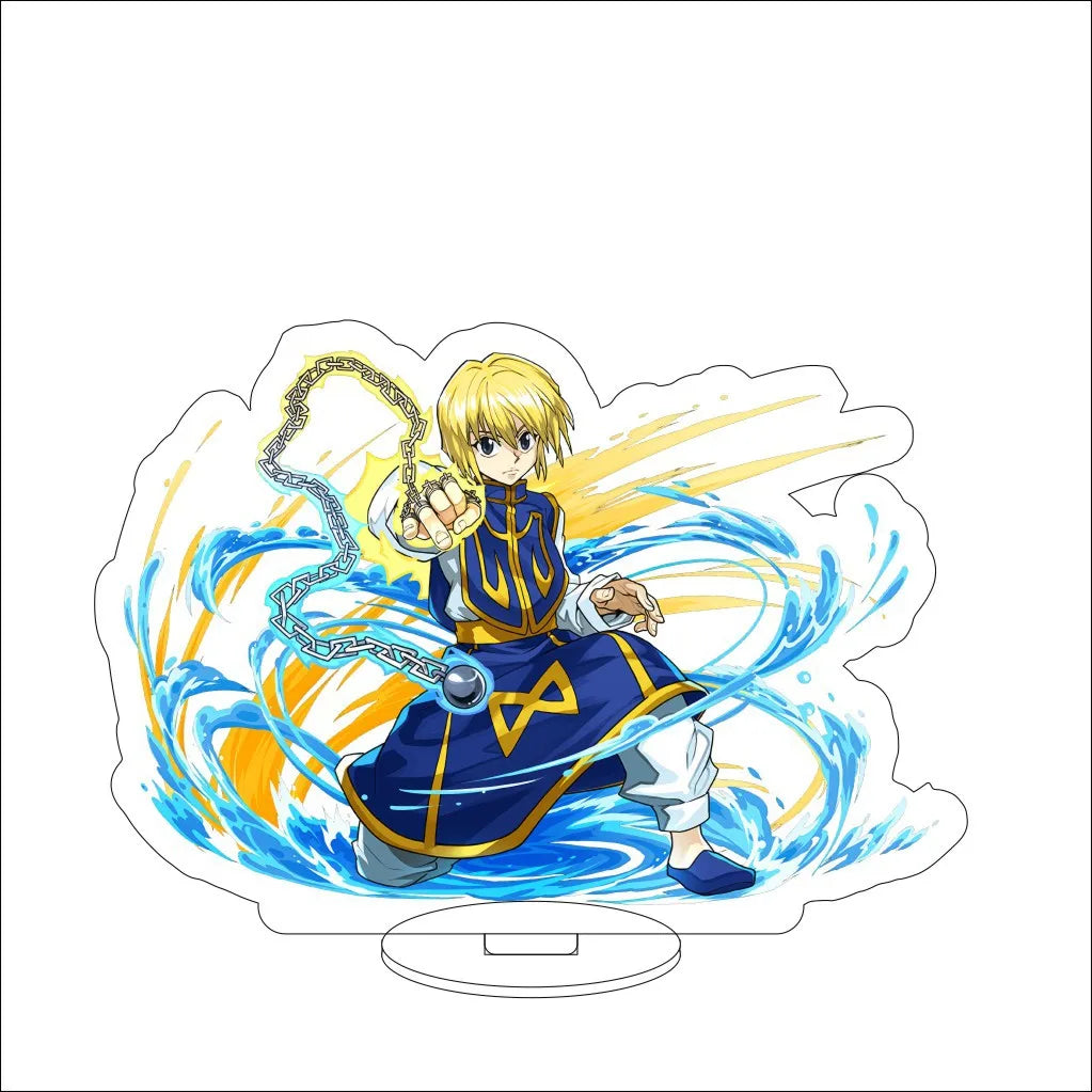 16CM Anime HUNTER x HUNTER Kite Kurapika Gon Freecss Killua Zoldyck Hisoka Cos Acrylic Figure Stand Ornaments Exquisite Gifts