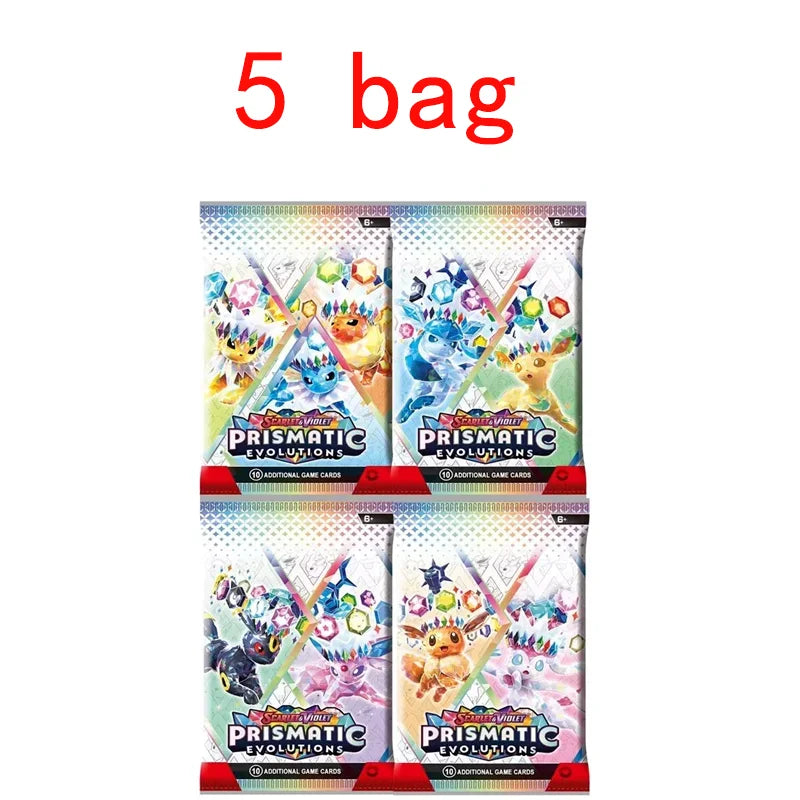 360pcs Pokemon Card Scarlet & Violet Prismatic Evolutions Pokemon Box English Booster Battle 151 Ultra Prism Booster Battle Card