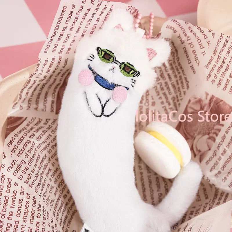 Genuine in Stock Saiki Kusuo Kawaii Cat Plush Doll Anime Stuffed Toy Keychain Bag Charm Pendant Cotton Figure Birthday Gift