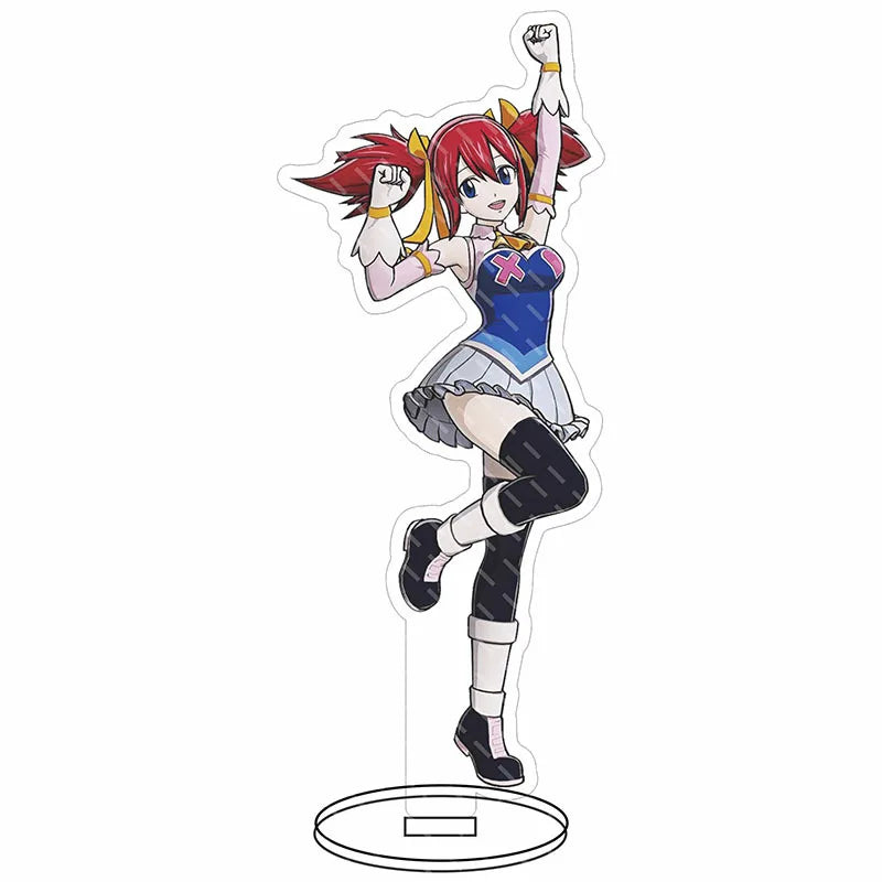 16CM Anime Figure FAIRY TAIL Natsu Dragneel Lucy Heartfilia Erza Scarlet Wendy Marvell Cos Acrylic Big Stand Ornaments Gifts