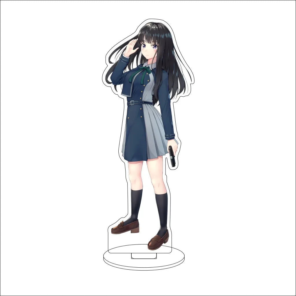 16CM Anime Lycoris Recoil Nishikigi Chisato Inoue Takina Nakahara Mizuki Kurumi Cos Acrylic Figure Stand Ornaments Gifts