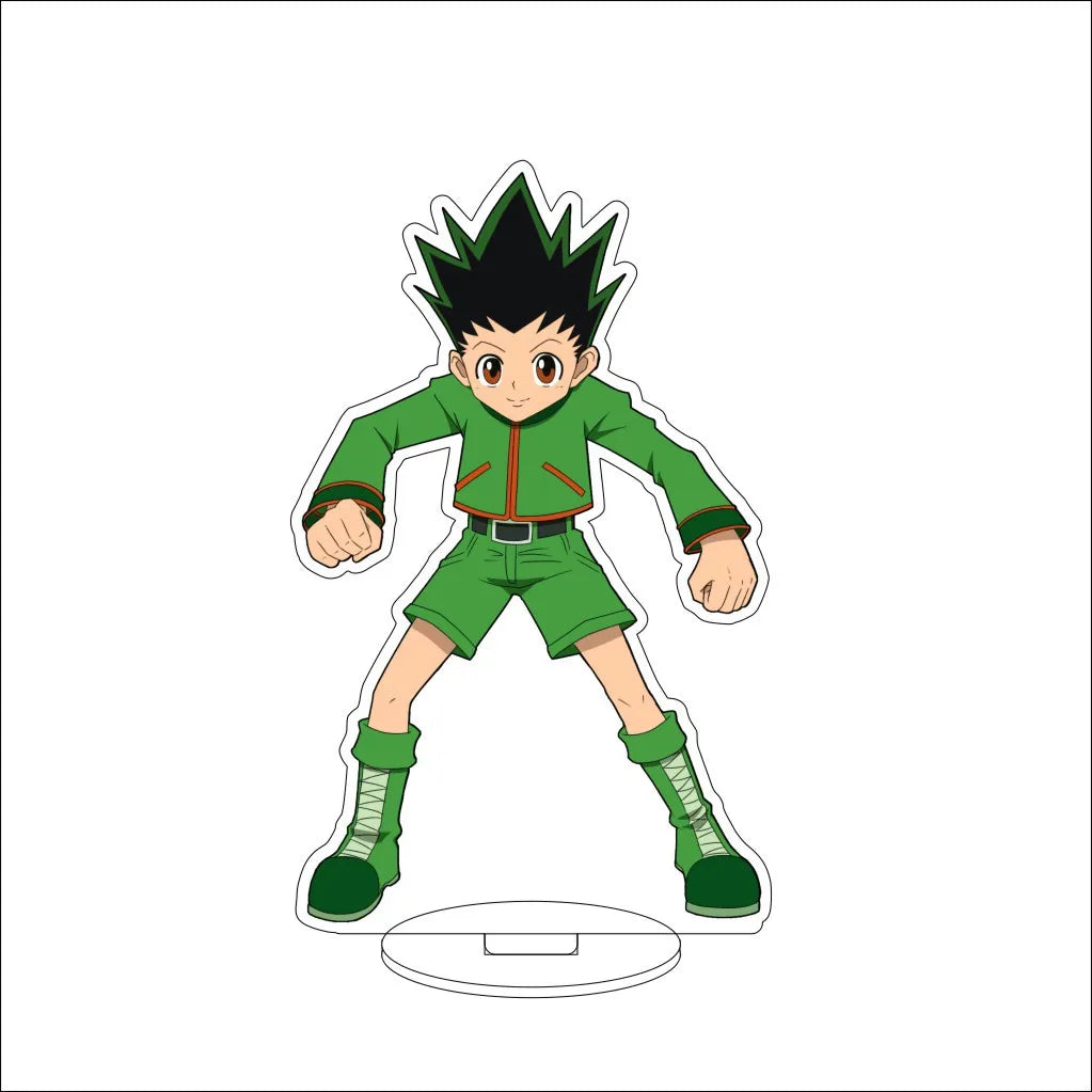 16CM Anime HUNTER x HUNTER Kite Kurapika Gon Freecss Killua Zoldyck Hisoka Cos Acrylic Figure Stand Ornaments Exquisite Gifts