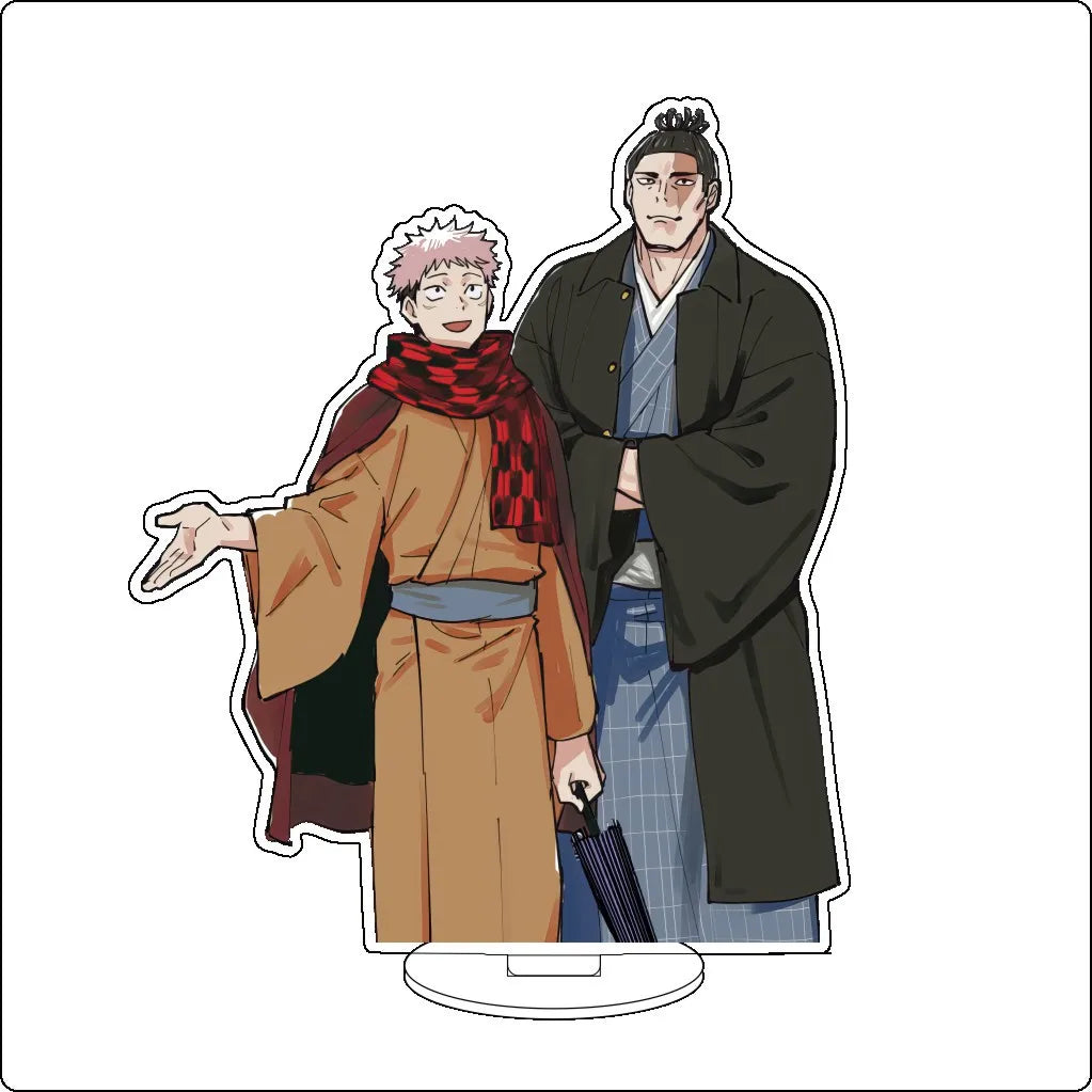 16CM Anime Jujutsu Kaisen Gojo Satoru Itadori Yuji Fushiguro Megumi Zen'in Maki Cos Acrylic Figure Stand Ornaments Chrismas Gift
