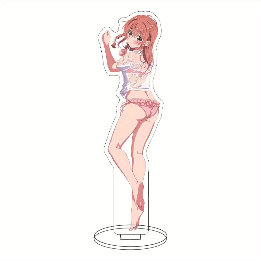 16CM Anime Figure Rent A Girlfriend‌ Mizuhara Chizuru Sarashina Ruka Nanami Mami Sakurasawa Sumi Cos Acrylic Stand Ornaments