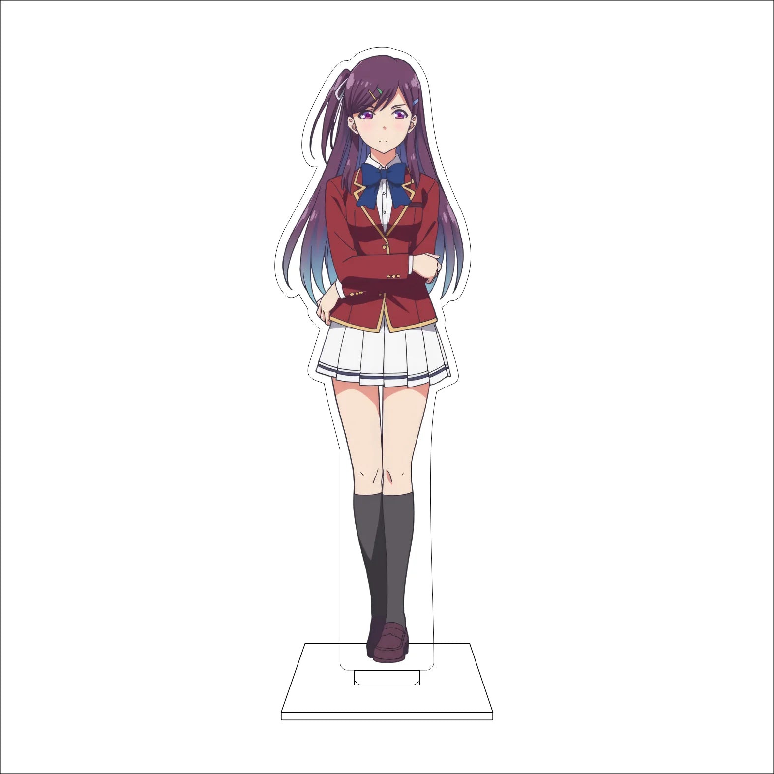 16CM Anime Classroom of the Elite Cosplay Acrylic Figure Stand Plate Ibuki Mio Karuizawa Kei Horikita Suzune Ornaments Gifts