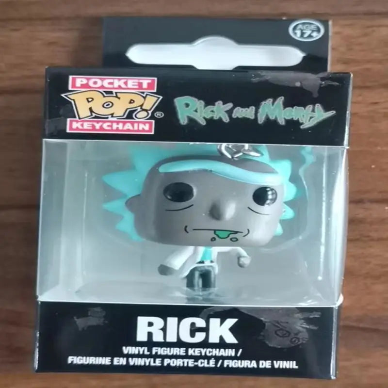 Funko Pop New Rick Et Morty  Keychains Vinyl Figure Krombopulos Pickle Rick Pocket Pop Keychain Toy