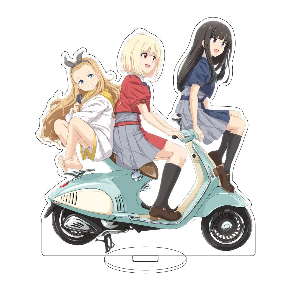 16CM Anime Lycoris Recoil Nishikigi Chisato Inoue Takina Nakahara Mizuki Kurumi Cos Acrylic Figure Stand Ornaments Gifts
