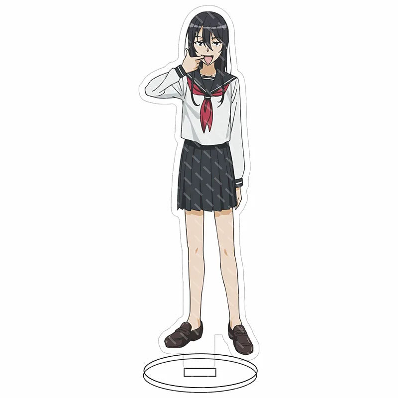 16CM Anime Figure A Certain Scientific Railgun‌ Misaka Mikoto Shirai Kuroko Uiharu Kazari Cos Acrylic Stand Ornaments Gifts