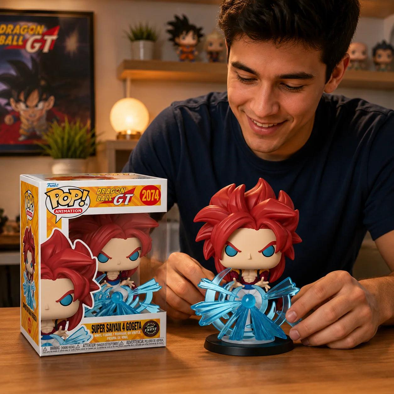 Original Funko Pop! Super Saiyan 4 Gogeta Collectable Vinyl Figure 86495 (Regular, Hidden Version Randomly)