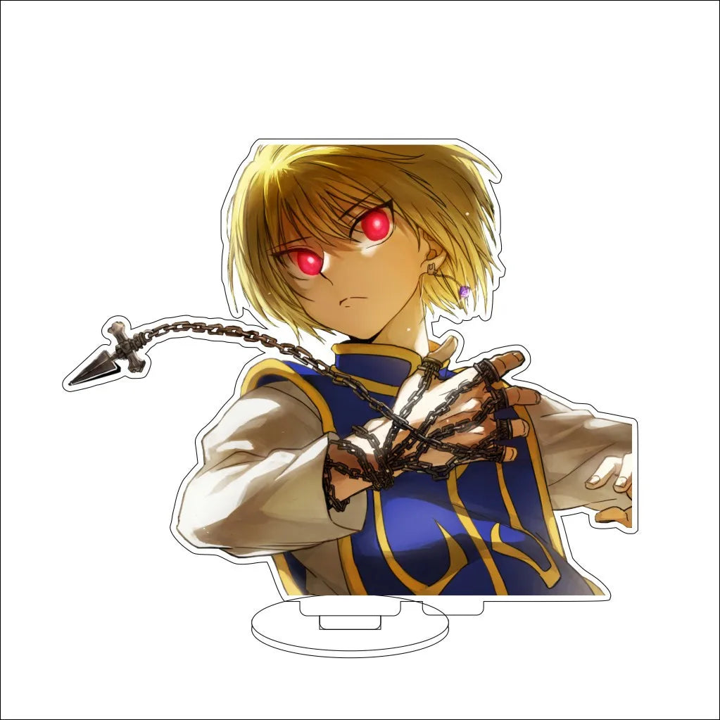 16CM Anime HUNTER x HUNTER Kite Kurapika Gon Freecss Killua Zoldyck Hisoka Cos Acrylic Figure Stand Ornaments Exquisite Gifts