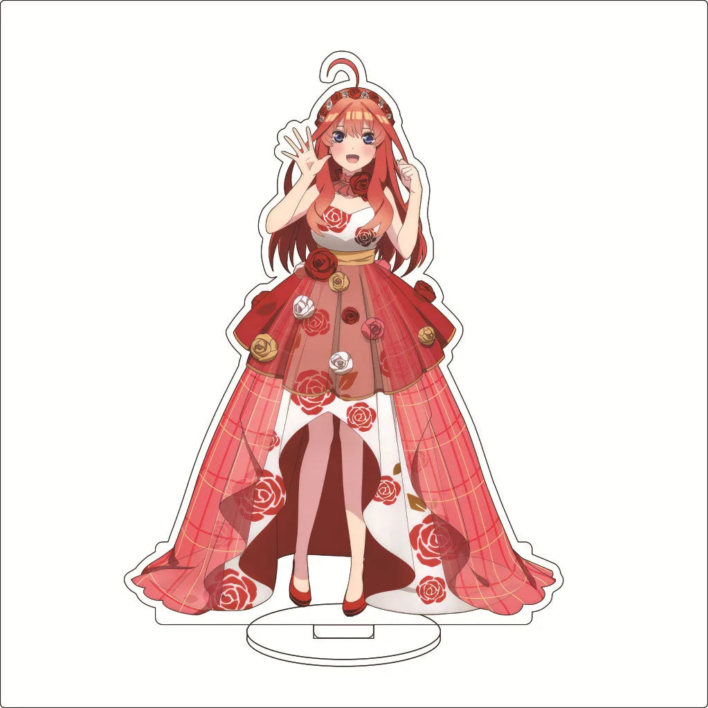 16CM Anime The Quintessential Quintuplets Nakano Nino Nakano Yotsuba Nakano Miku Nakano Ichika Cos Acrylic Figure Stand Ornament