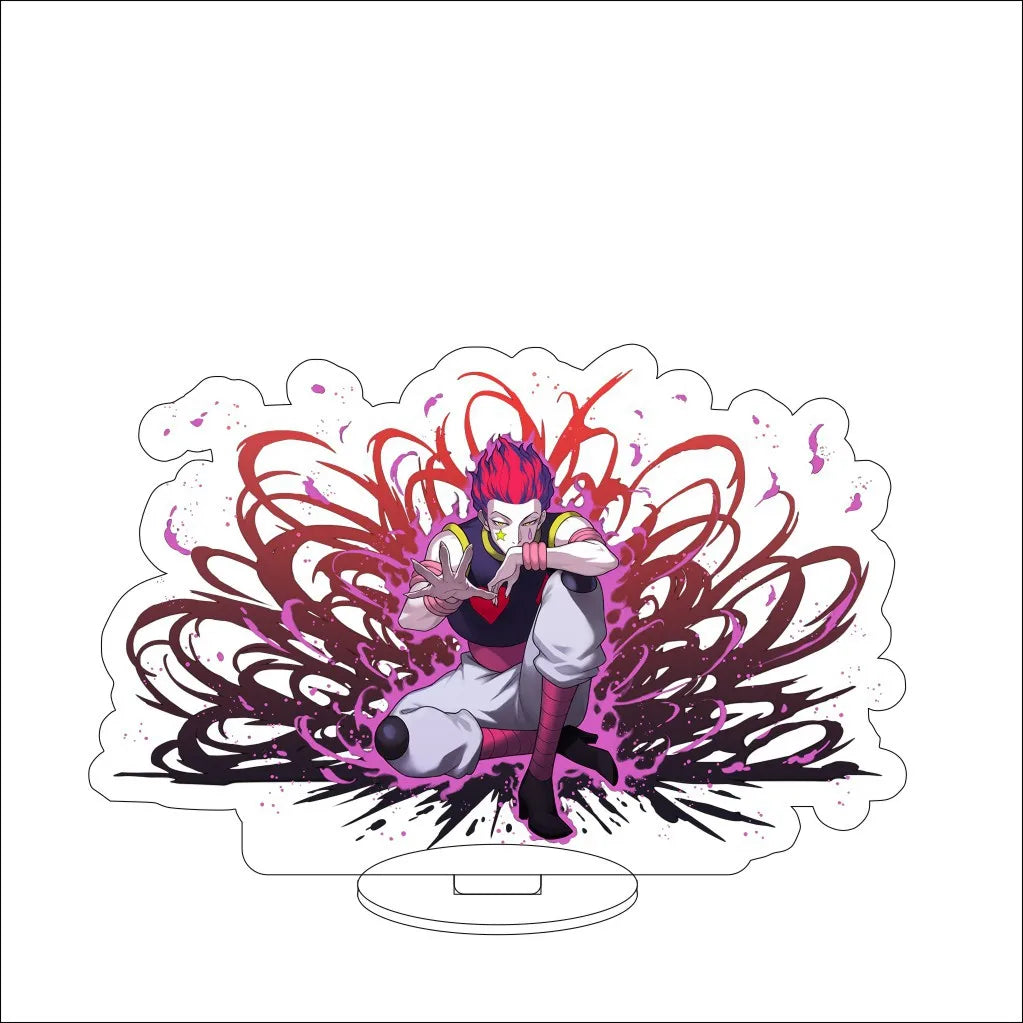 16CM Anime HUNTER x HUNTER Kite Kurapika Gon Freecss Killua Zoldyck Hisoka Cos Acrylic Figure Stand Ornaments Exquisite Gifts