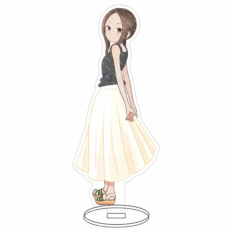 16CM Anime Figure Teasing Master Takagi-san Nishikata Takagi Cos Acrylic Stand Ornaments Cute Chrismas Gifts