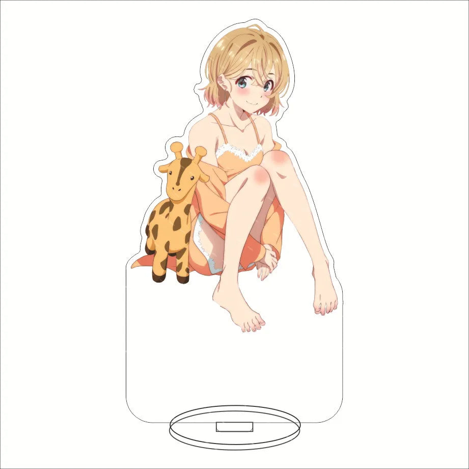 16CM Anime Figure Rent A Girlfriend‌ Ichinose Chizuru Sarashina Ruka Sakurasawa Sumi Nanami Mami Cos Acrylic Stand Ornament Gift