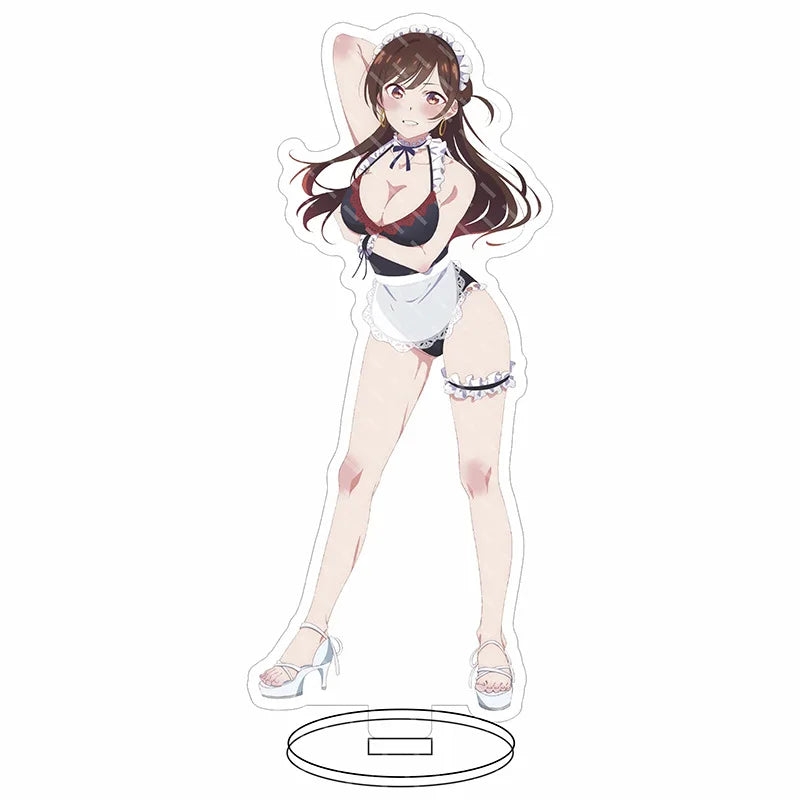 16CM Anime Figure Rent A Girlfriend‌ Ichinose Chizuru Sarashina Ruka Sakurasawa Sumi Nanami Mami Cos Acrylic Stand Ornament Gift