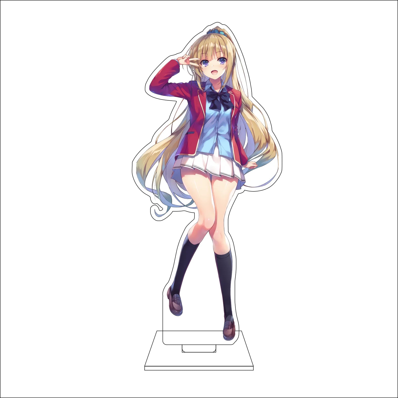 16CM Anime Classroom of the Elite Cosplay Acrylic Figure Stand Plate Ibuki Mio Karuizawa Kei Horikita Suzune Ornaments Gifts