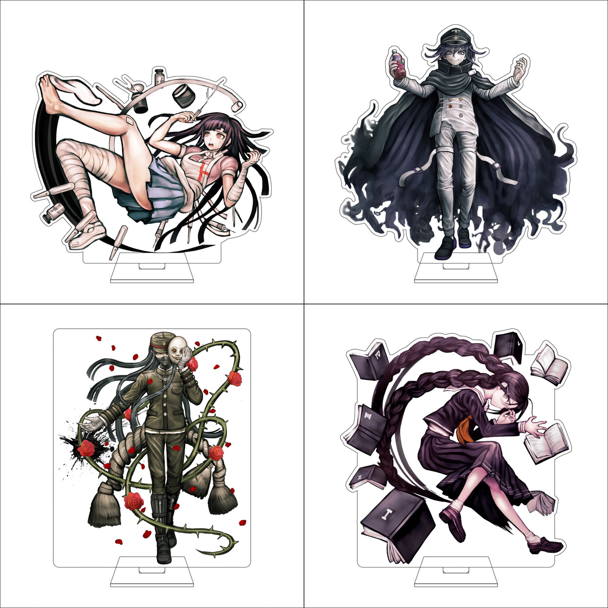 16CM Anime Danganronpa Cosplay Acrylic Figure Stand Plate Toko Fukawa Mondo Owada Maizono Sayaka Kirigiri Kyoko Ornaments Gifts