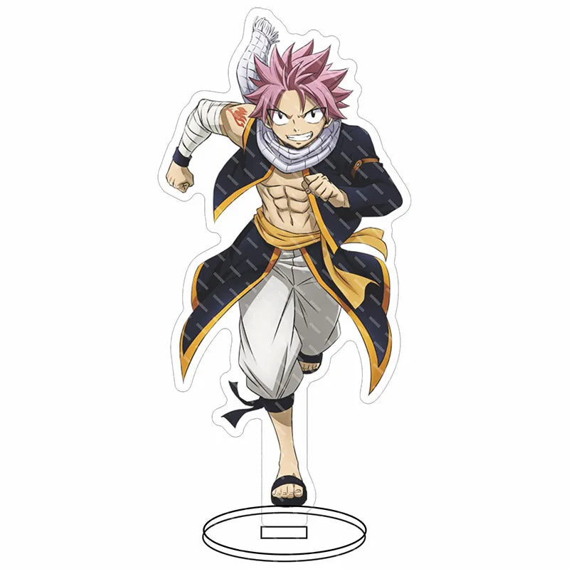 16CM Anime Figure FAIRY TAIL Natsu Dragneel Lucy Heartfilia Erza Scarlet Wendy Marvell Cos Acrylic Big Stand Ornaments Gifts