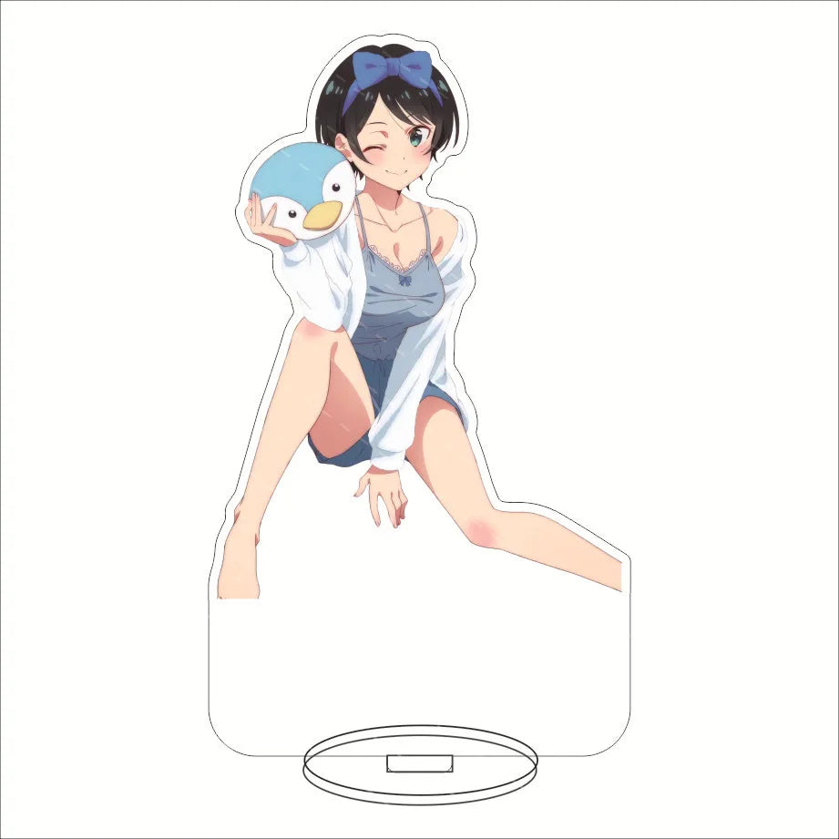 16CM Anime Figure Rent A Girlfriend‌ Ichinose Chizuru Sarashina Ruka Sakurasawa Sumi Nanami Mami Cos Acrylic Stand Ornament Gift