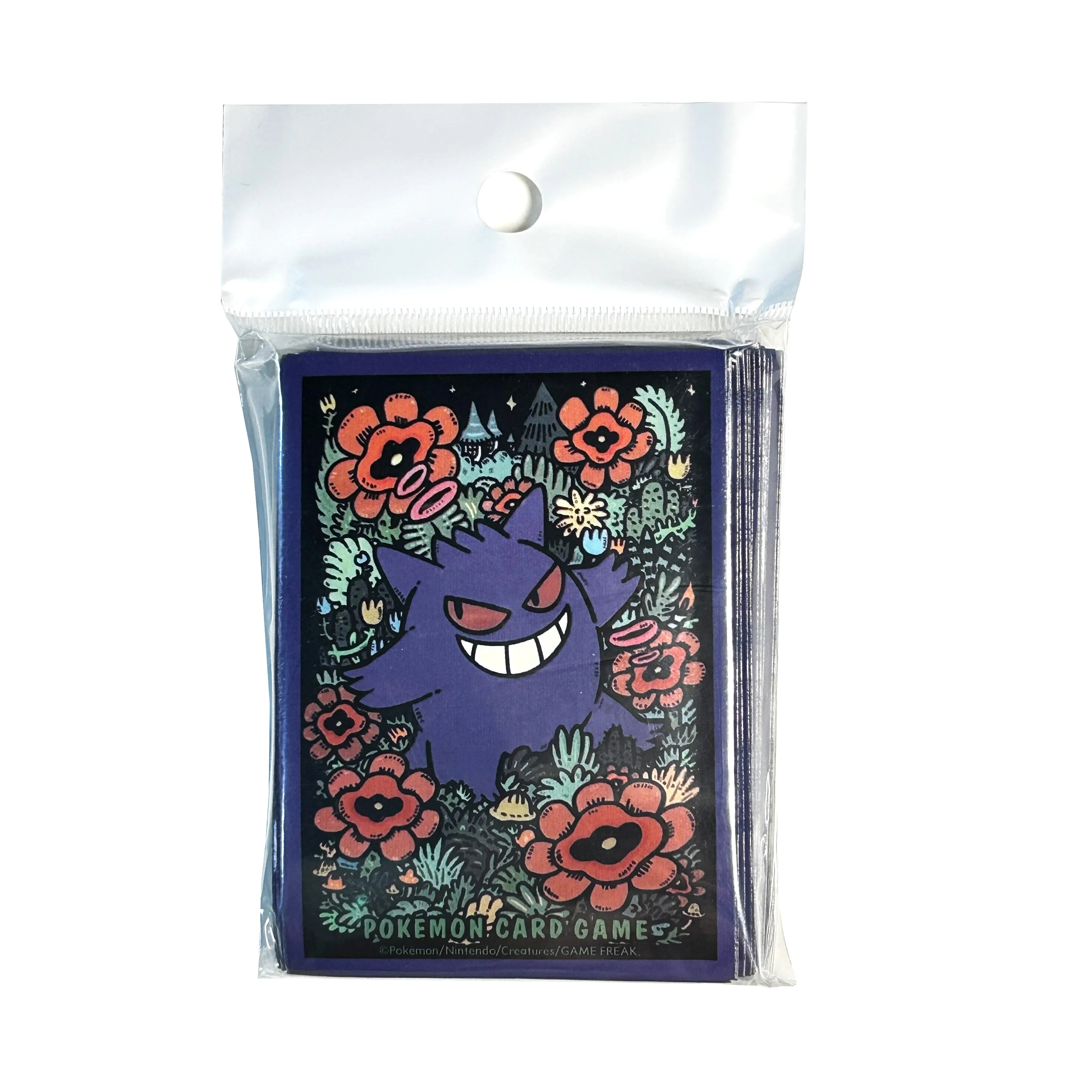 60pcs 66x91mm Pokemon Cute Animes Cards Protector Sleeves PTCG High Quality Trading Card Broad Game Cover Toy Gifts Gengar/Mew