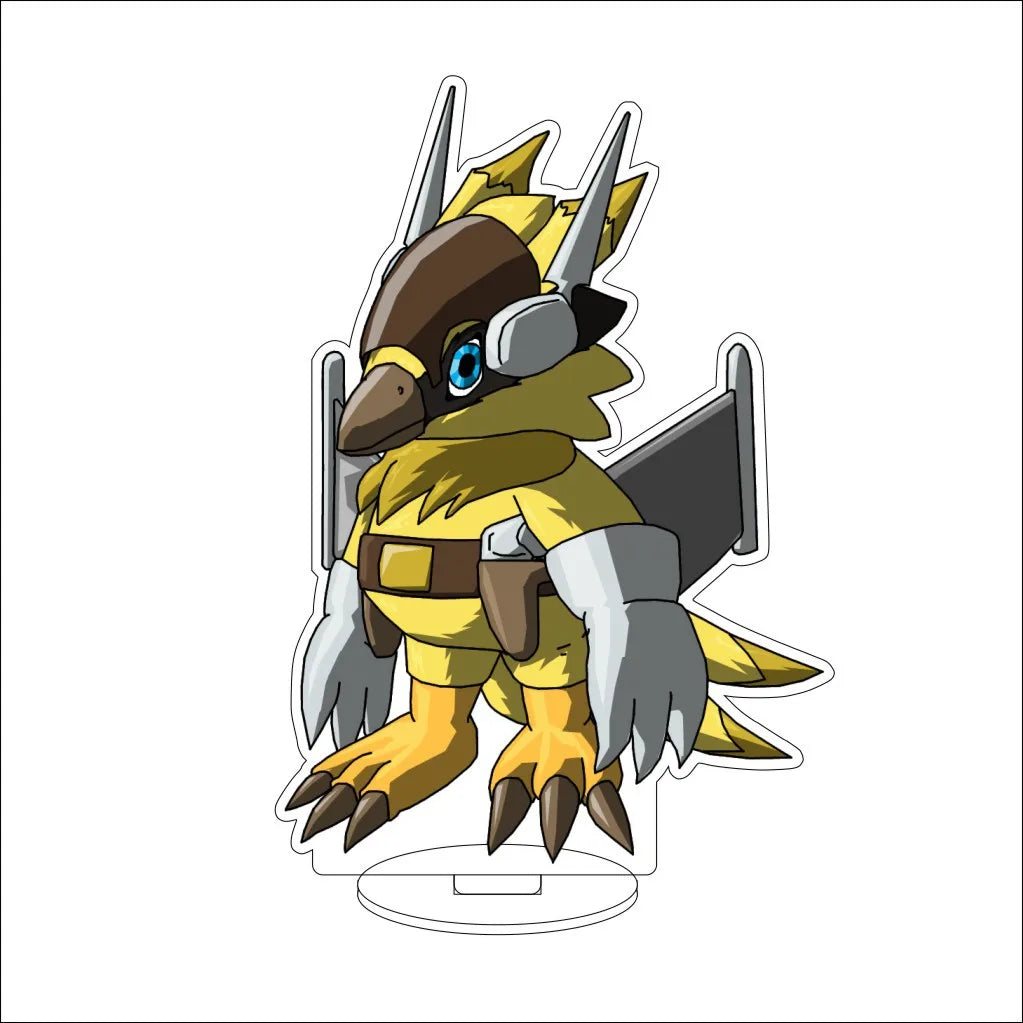 16CM Anime Digital Monster Hououmon Metal Greymon Drimogemon Cherubimon Cos Acrylic Figure Stand Ornaments Chirstmas Gifts