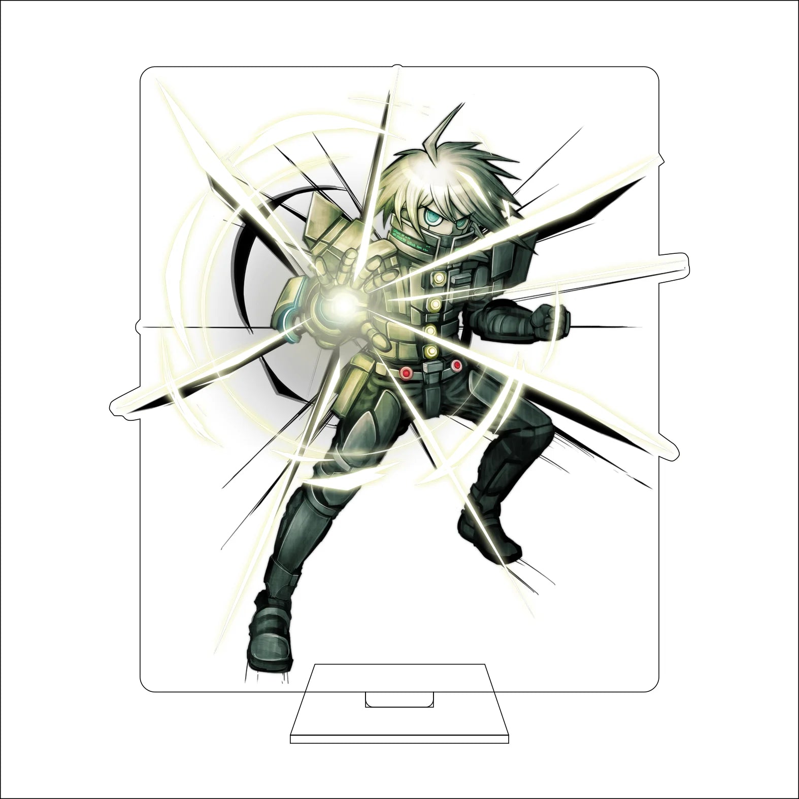 16CM Anime Danganronpa Cosplay Acrylic Figure Stand Plate Naegi Makoto Maizono Sayaka Genocider Syo Ornaments Gifts