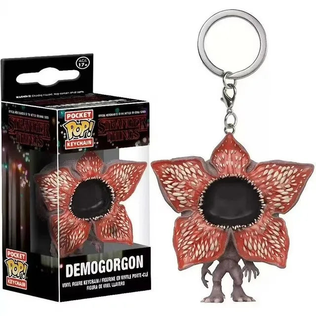 Hot Funko Pop WILL BYERS MIKE WHEELER ELEVEN Demogorgon DUSTIN Barb Keychain Figure Collectible Model Dolls Christmas Gift Toys
