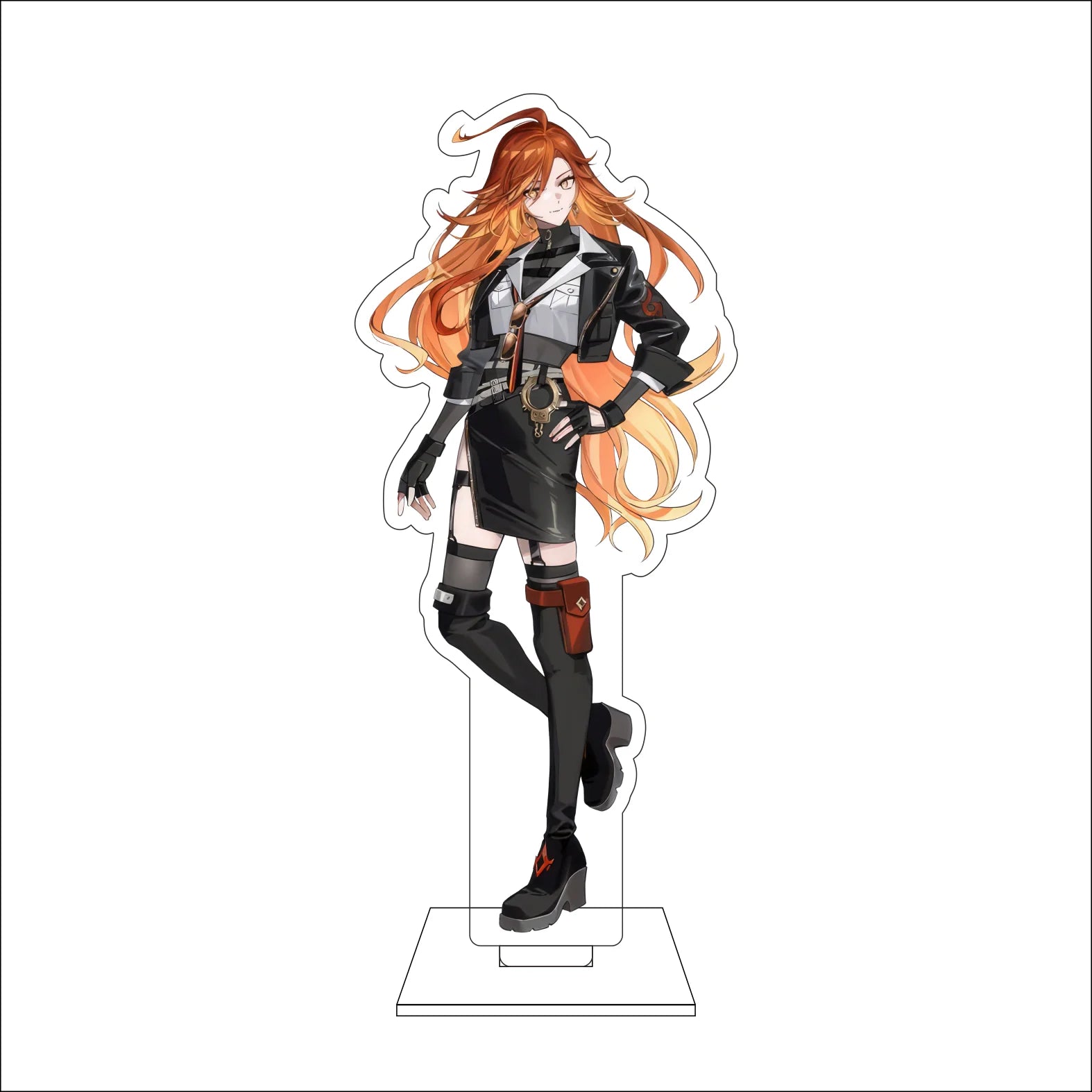 16CM Anime Genshin Impact Cosplay Acrylic Figure Stand Plate Mavuika Ornaments Gifts