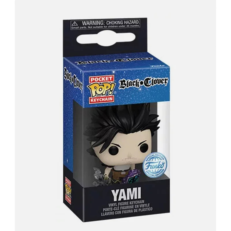 Funko POP Pocket Pop Keychain Black Clover YAMI NOELLE ASTA Vinyl Figure Special Edition Pendant Keychain Toys for Children Gift