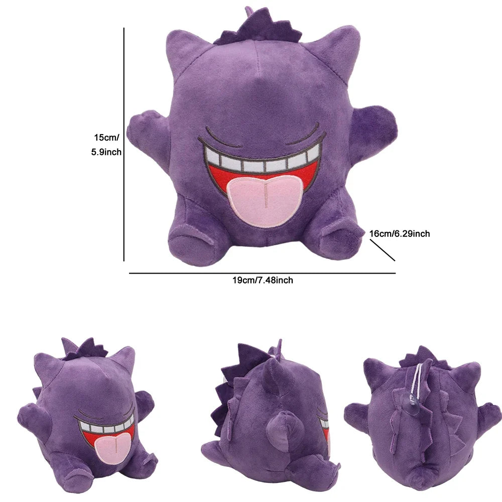 New Pokemon Sleeping Gengar Plush Toys Anime Pocket Monster Mega Gengar Peluche Dolls Birthday Gifts Kids