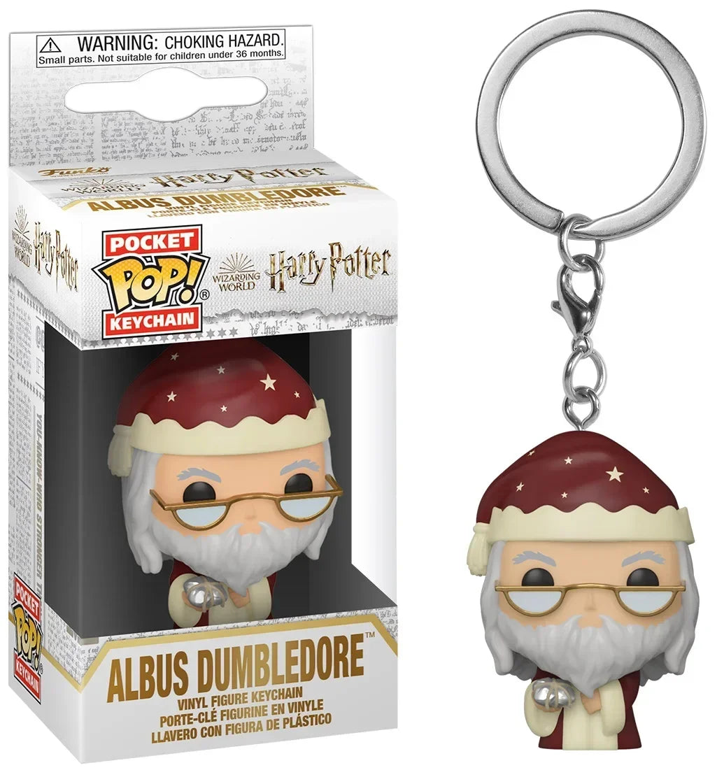 Funko POP Keychain Toy Hermione Granger Dobby Dumbledore Malfoy Ginny Ron Hedwig Snape Voldemort Luna Pocket Pop Key Ring Toy
