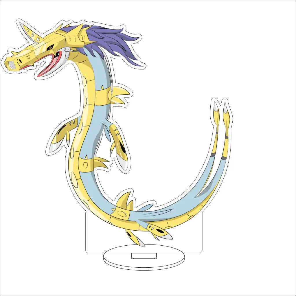 16CM Anime Digital Monster Hououmon Metal Greymon Drimogemon Cherubimon Cos Acrylic Figure Stand Ornaments Chirstmas Gifts