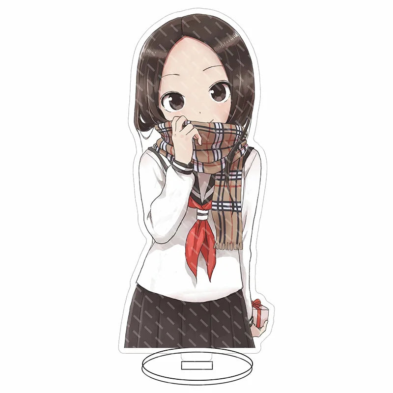 16CM Anime Figure Teasing Master Takagi-san Nishikata Takagi Cos Acrylic Stand Ornaments Cute Chrismas Gifts