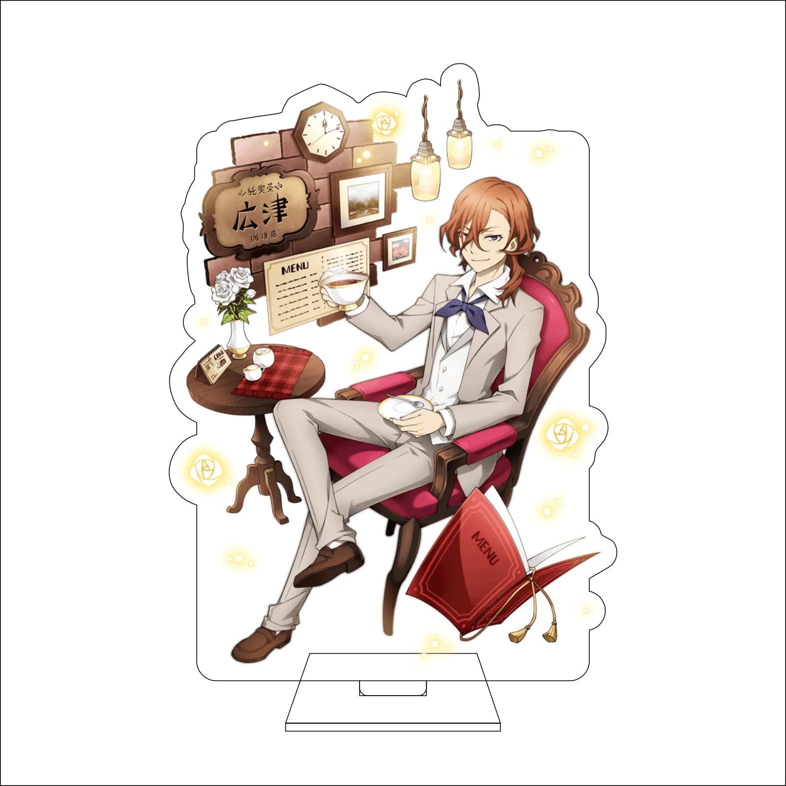 16CM Anime Bungo Stray Dogs Cosplay Acrylic Figure Stand Plate Ryunosuke Akutagawa Nakahara Chuuya Ornaments Gifts